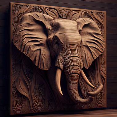 3D model Elephantiformes (STL)